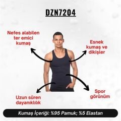 Lacivert Pamuklu Erkek Atlet
