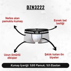 Biyeli Beyaz Erkek Boxer