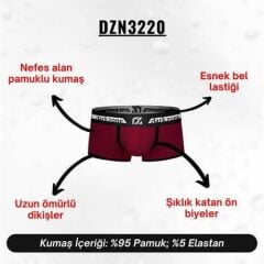 Biyeli Bordo Erkek Boxer
