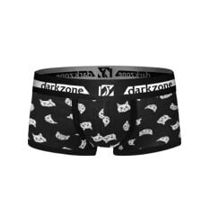 Biyeli Kedi Desenli Erkek Boxer