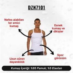 Askılı Beyaz Erkek Atlet