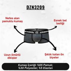 Biyeli Antrasit Erkek Boxer