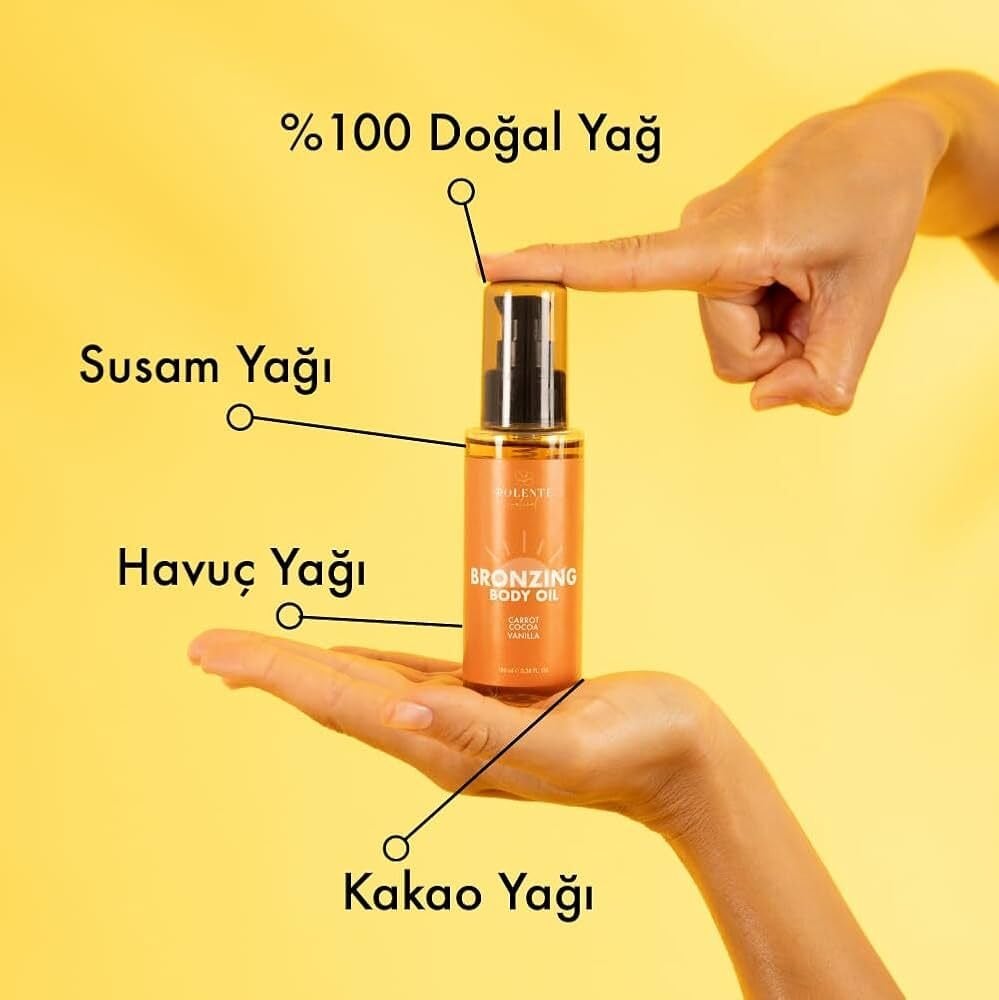 Polente Natural - Bronzing Body Oil- Bronzlaştırıcı Vücut Yağı (100 ml)