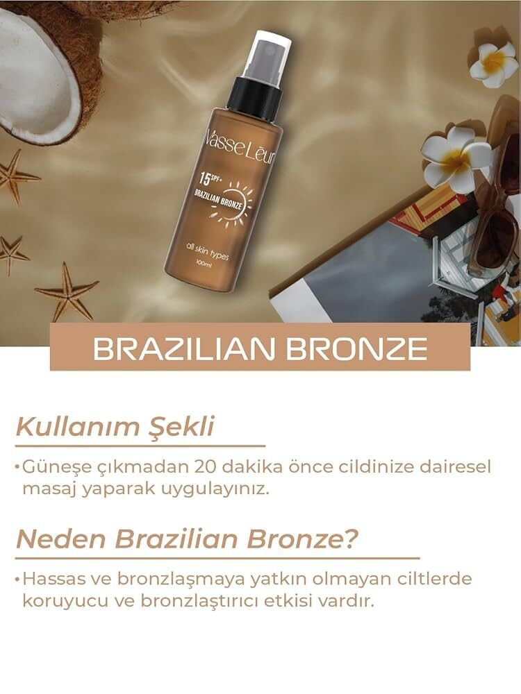 Masse Leur 15+ Spf Kakao Yağlı Bronzlaştırıcı Koruyucu 100 ml