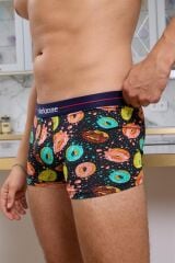Donuts Desenli Erkek Boxer (Dijital Baskılı)