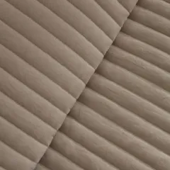 Karaca Home Elie Tek Kişilik Yatak Örtüsü Seti Bej