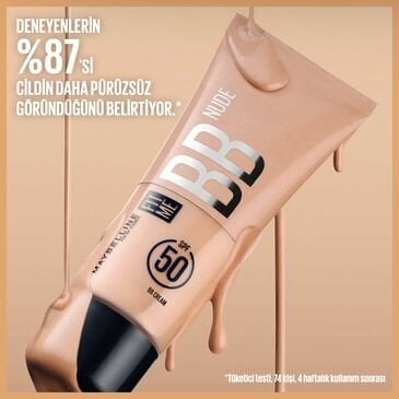 Maybelline New York Fit Me Nude Cilt Bakımı Etkili Nemlendirici SPF50 BB Krem 30