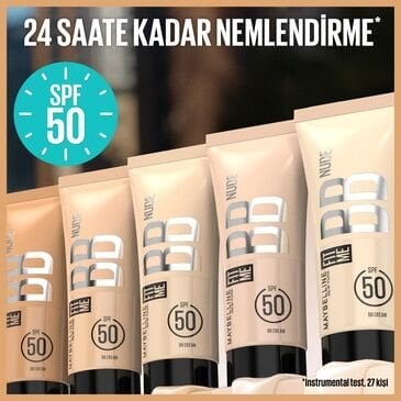 Maybelline New York Fit Me Nude Cilt Bakımı Etkili Nemlendirici SPF50 BB Krem 10