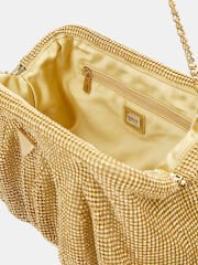 Zalina Mesh Rhinestone Clutch