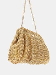 Zalina Mesh Rhinestone Clutch