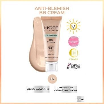 Note BB Krem Anti Blemish No: 02