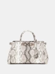 Lefia Python-Print Shoulder Bag
