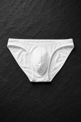 Erkek Beyaz Pamuklu Klasik Slip Külot