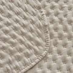 Karaca Home Breeze Soft Çift Kişilik Yatak Örtüsü Takımı Ekru