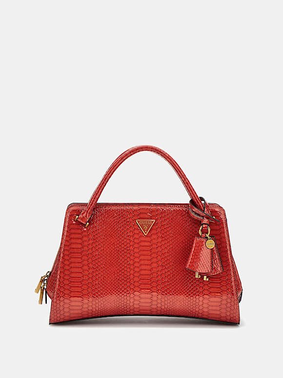 Georgina python-print handbag