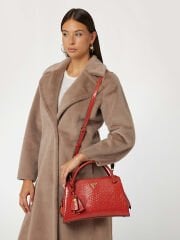 Georgina python-print handbag