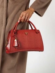 Georgina python-print handbag