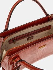 Georgina python-print handbag