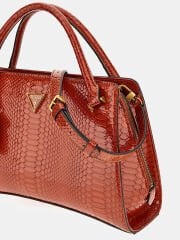Georgina python-print handbag