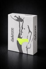 Erkek Neon Sarı Pamuklu Klasik Slip Külot