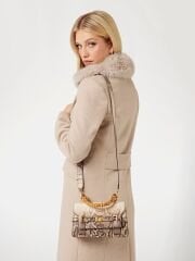Sibel python-print mini handbag