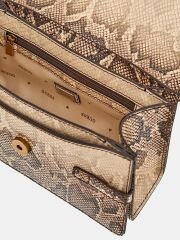 Sibel python-print mini handbag