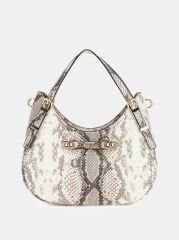 Lefia Python-Print Shoulder Bag