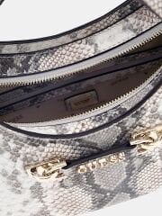 Lefia Python-Print Shoulder Bag