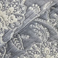 Karaca Home Clay Çift Kişilik Yatak Örtüsü Seti İndigo