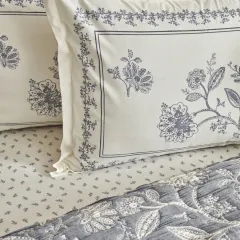 Karaca Home Clay Çift Kişilik Yatak Örtüsü Seti İndigo