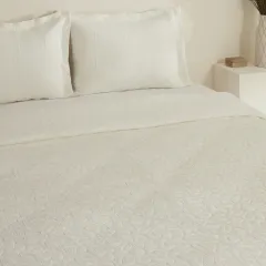 Karaca Home Chet Çift Kişilik Yatak Örtüsü Seti Ekru