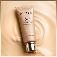 Note Cosmetique 3 in 1 Healthy Skin Light Tinted Moisturizer SPF 50 Renk Ton Eşitleyici Aydınlatıcı Krem 00 Açık Ton