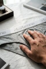 Erkek Gri Pamuklu Lastikli Slip Külot
