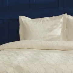 Nautica Home Polygon Antic Çift Kişilik Yatak Örtüsü Seti White