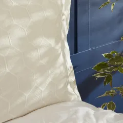 Nautica Home Polygon Antic Çift Kişilik Yatak Örtüsü Seti White