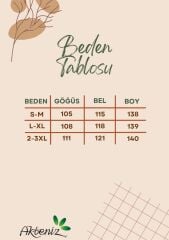 Akbeniz Kadın Uzun Ekru Penye Sabahlık