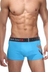 Alev Desenli Mavi Boxer