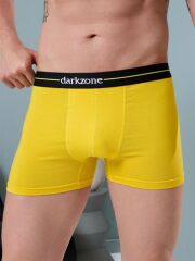Likralı Sarı Erkek Boxer
