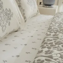 Karaca Home Tiara Çift Kişilik Yatak Örtüsü Seti Gri