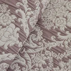 Karaca Home Nolven Çift Kişilik Yatak Örtüsü Seti Mürdüm