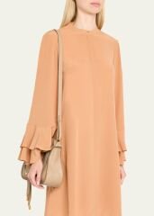CHLOE Marcie Small Satchel Bag in Grained Calfskin