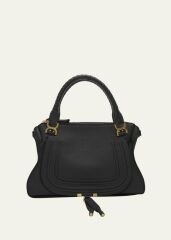 CHLOE Marcie Large Double Carry Satchel in Grained Leather