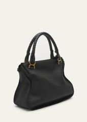CHLOE Marcie Large Double Carry Satchel in Grained Leather