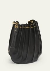 CHLOE Sea Treasures Pleated Crossbody Bag in Leather