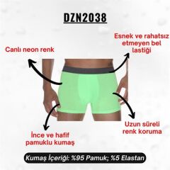 Neon Yeşil Erkek Boxer