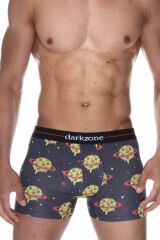 Pizza Desenli Erkek Boxer (Dijital Baskılı)