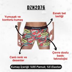 Komik Desenli Boxer (Dijital Baskılı)