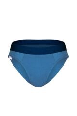 Erkek Lastikli Mavi Bambu Slip
