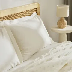 Kaşmir Home Ella Çift Kişilik Yatak Örtüsü Offwhite