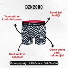 Kurukafa Desenli Boxer (Dijital Baskılı)